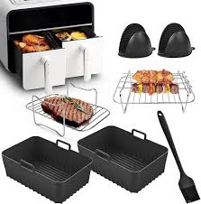 Fuumuui Tillbehör för Varmluftsfritös – BPA-fria för Ninja Foodi & Dual Zone Air Fryers