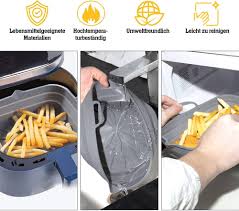 2-pack Silikonformar för Air Fryer - Återanvändbara och Värmetåliga